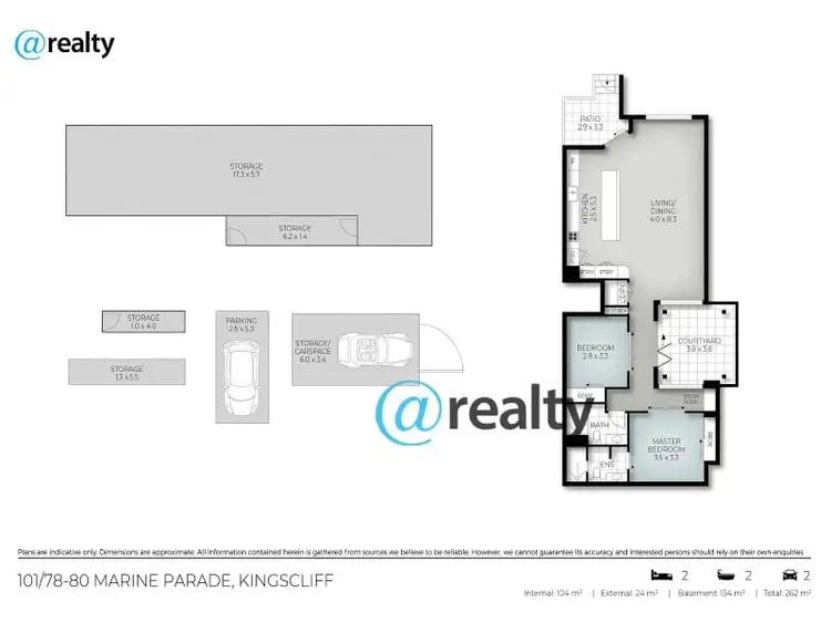 Floorplan of Homely apartment listing, 101/78-80 Marine Parade, Kingscliff NSW 2487