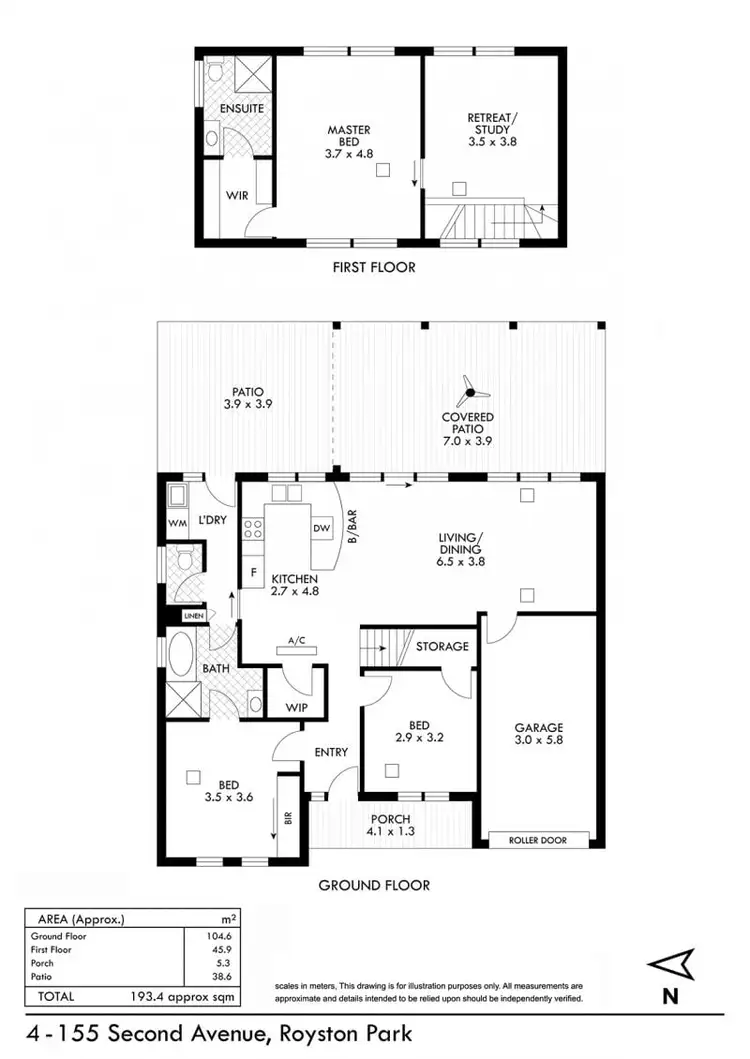 Floorplan of Homely house listing, Home 4 155 Second Avenue, Royston Park SA 5070