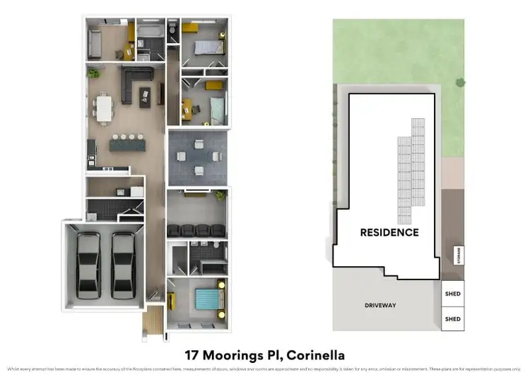 Floorplan of Homely house listing, 17 Moorings Place, Corinella VIC 3984