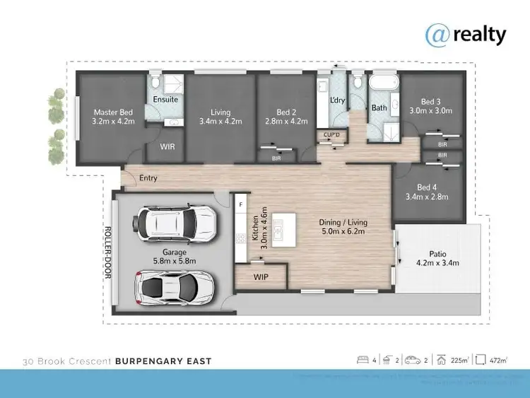 Floorplan of Homely house listing, 30 Brook Crescent, Burpengary East QLD 4505