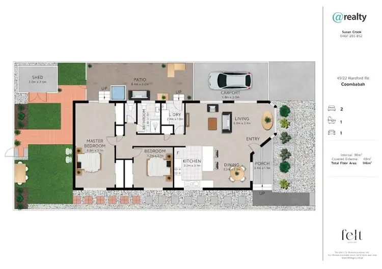 Floorplan of Homely house listing, 45/22 Hansford Road, Coombabah QLD 4216