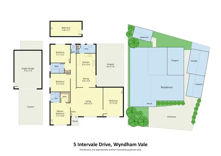 Floorplan of Homely house listing, 5 Intervale Drive, Wyndham Vale VIC 3024