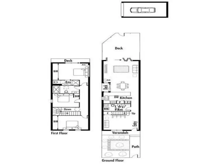 Floorplan of Homely townhouse listing, 1/3 Gertrude Street, Windsor VIC 3181