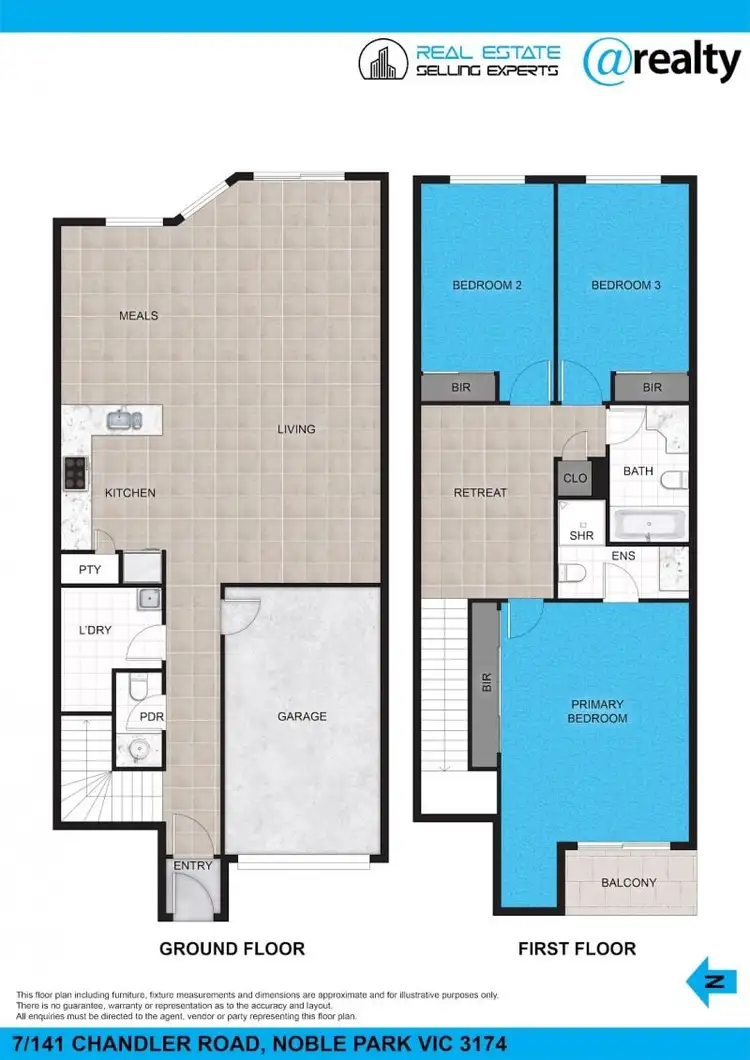 Floorplan of Homely townhouse listing, 7/141 Chandler Road, Noble Park VIC 3174