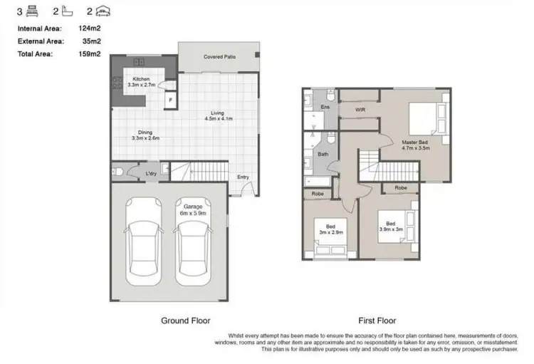 Floorplan of Homely townhouse listing, 35/202-206 Fryar Road, Eagleby QLD 4207