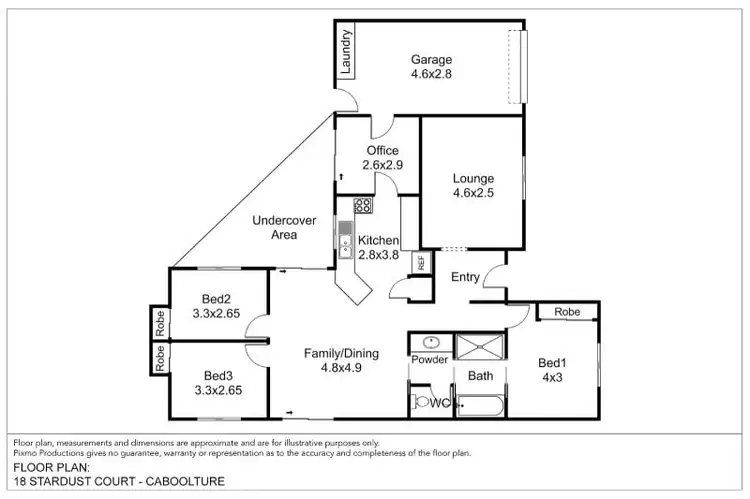 Floorplan of Homely house listing, 18 Stardust Court, Caboolture QLD 4510