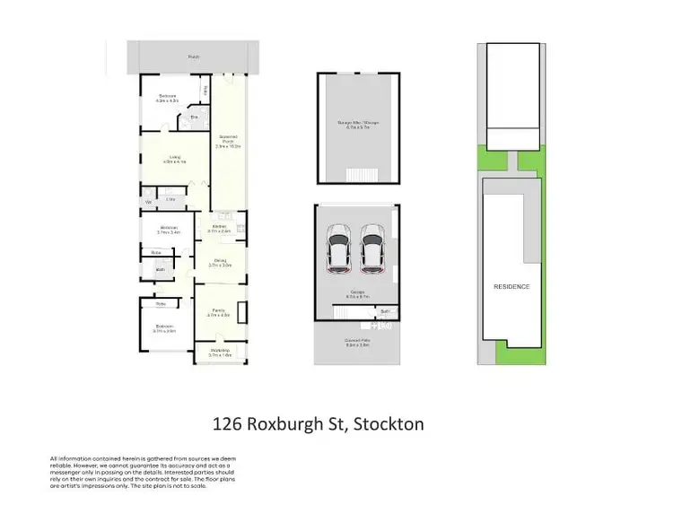 Floorplan of Homely house listing, 126 Roxburgh Street, Stockton NSW 2295