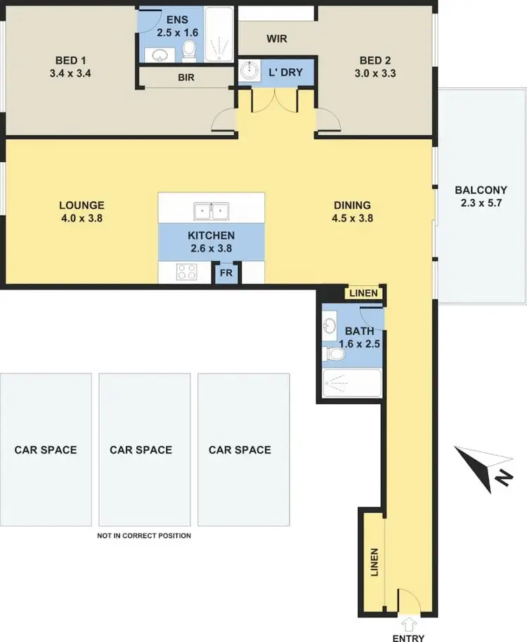 Floorplan of Homely apartment listing, 825/68 River Road, Ermington NSW 2115