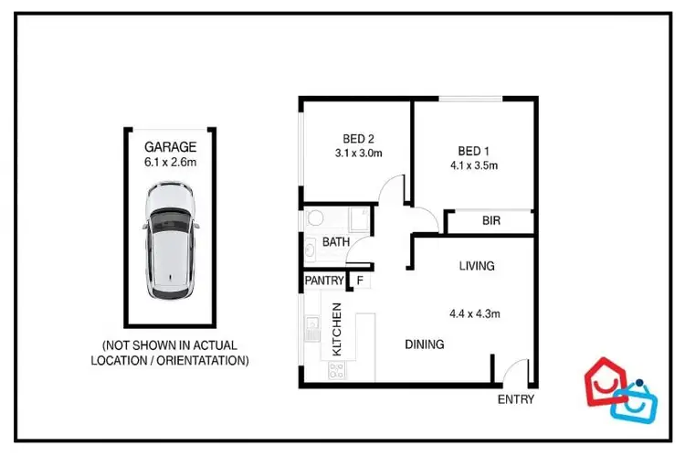 Floorplan of Homely unit listing, Address available on request