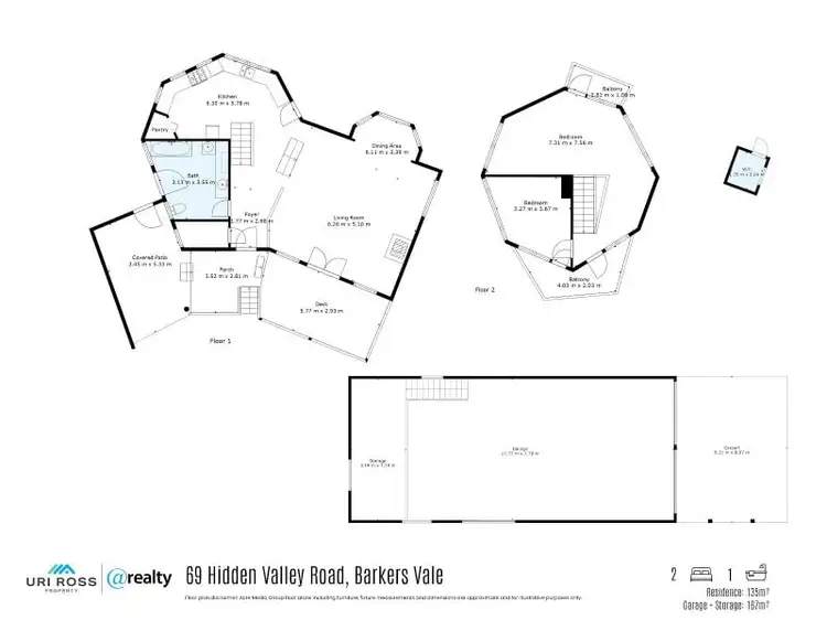 Floorplan of Homely rural property listing, 69 Hidden Valley Road, Barkers Vale NSW 2474
