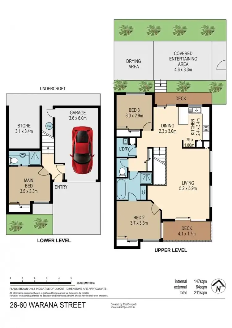 Floorplan of Homely townhouse listing, 26/60 Warana Street, The Gap QLD 4061