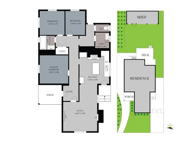 Floorplan of Homely house listing, 10 Gray Street, Leongatha VIC 3953