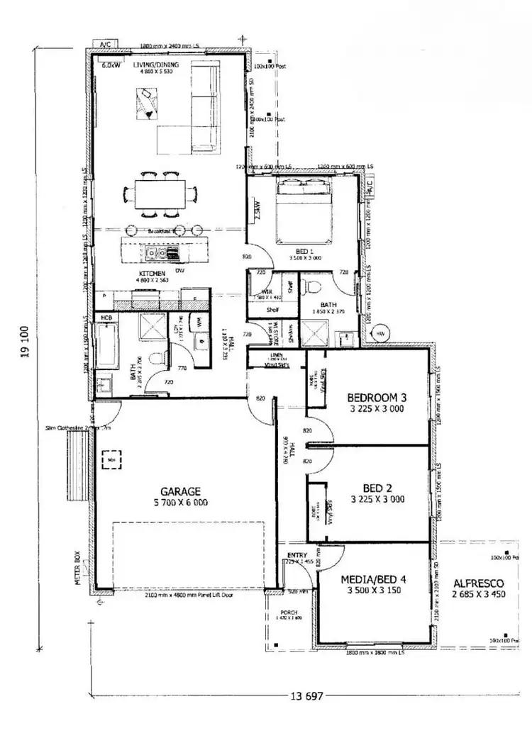 Floorplan of Homely house listing, 53 Fairbourne Terrace, Pimpama QLD 4209