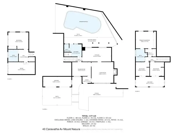 Floorplan of Homely house listing, 40 Carawatha Avenue, Mount Nasura WA 6112