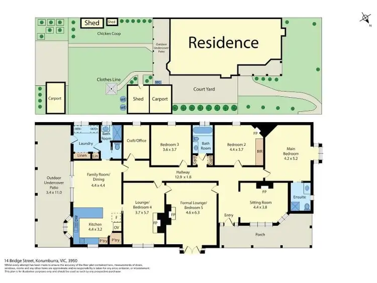 Floorplan of Homely house listing, 14 Bridge Street, Korumburra VIC 3950