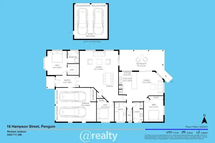 Floorplan of Homely house listing, 16 Hampson Street, Penguin TAS 7316