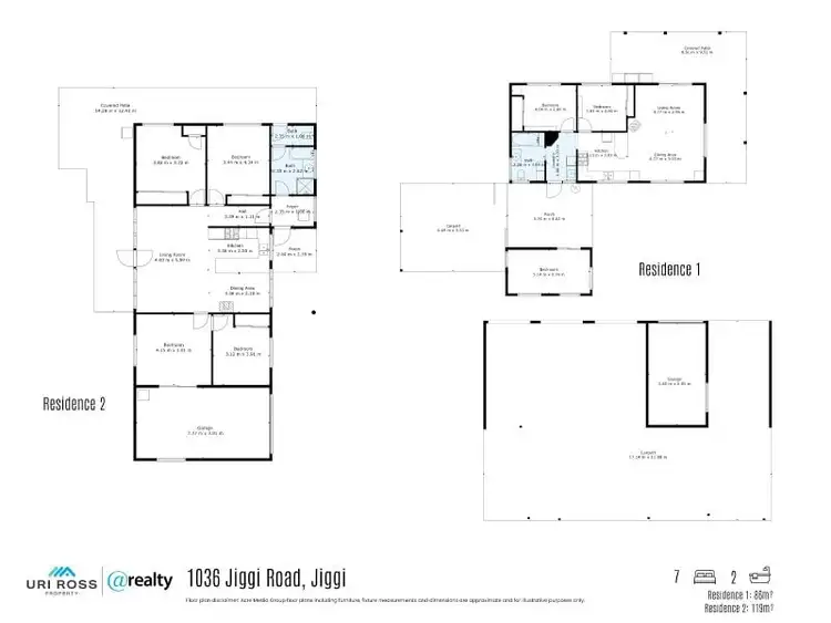 Floorplan of Homely rural property listing, 1036 Jiggi Road, Jiggi NSW 2480