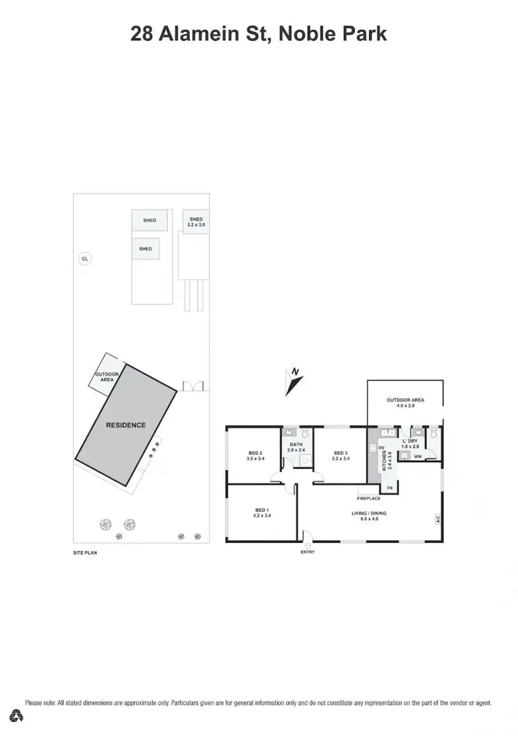Floorplan of Homely house listing, 28 Alamein Street, Noble Park VIC 3174