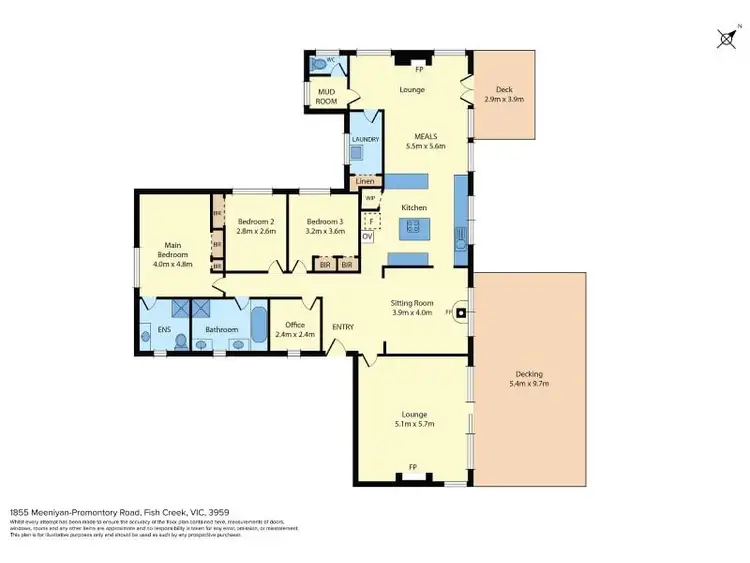 Floorplan of Homely house listing, 1855 MEENIYAN-PROMONTORY ROAD, Fish Creek VIC 3959