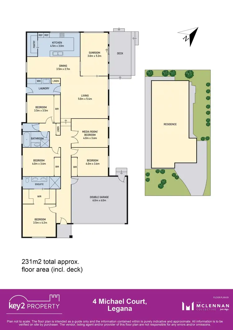 Floorplan of Homely house listing, 4 Michael Court, Legana TAS 7277