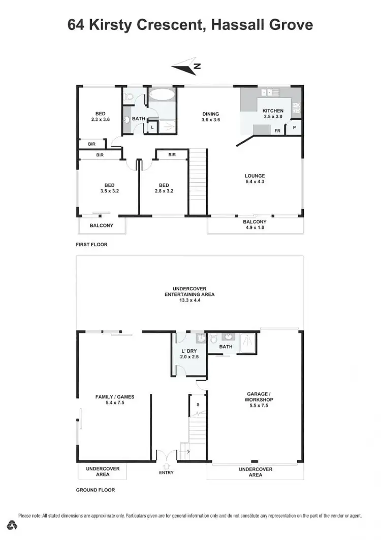 Floorplan of Homely house listing, 64 Kirsty Crescent, Hassall Grove NSW 2761