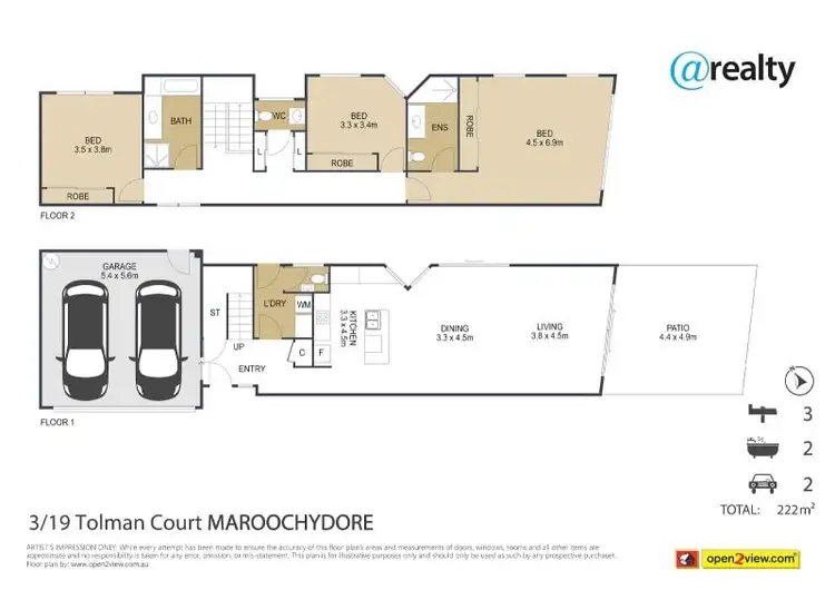 Floorplan of Homely unit listing, 3/19 Tolman Court, Maroochydore QLD 4558
