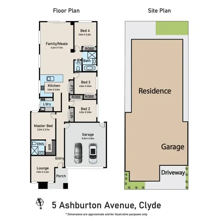 Floorplan of Homely house listing, 5 Ashburton Avenue, Clyde North VIC 3978
