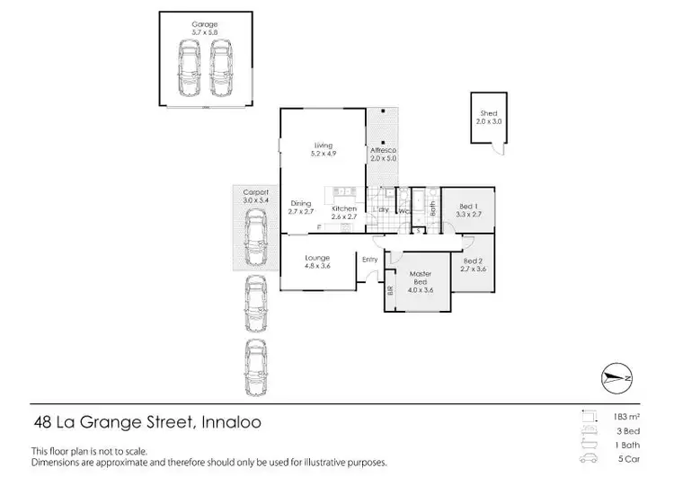 Floorplan of Homely house listing, 48 La Grange Street, Innaloo WA 6018