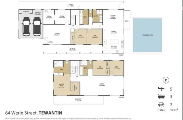 Floorplan of Homely house listing, 64 Werin Street, Tewantin QLD 4565