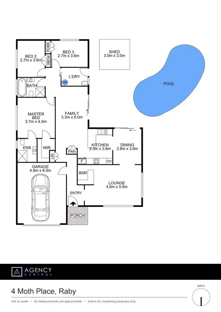 Floorplan of Homely house listing, 4 Moth Place, Raby NSW 2566