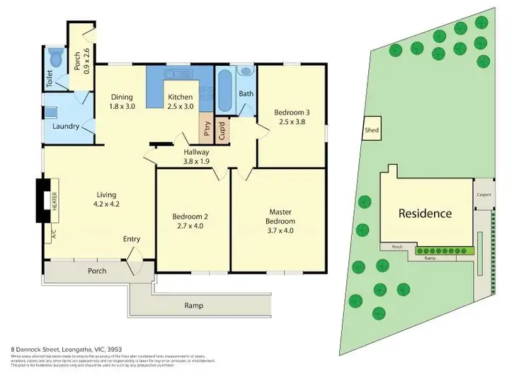 Floorplan of Homely house listing, 8 Dannock Street, Leongatha VIC 3953