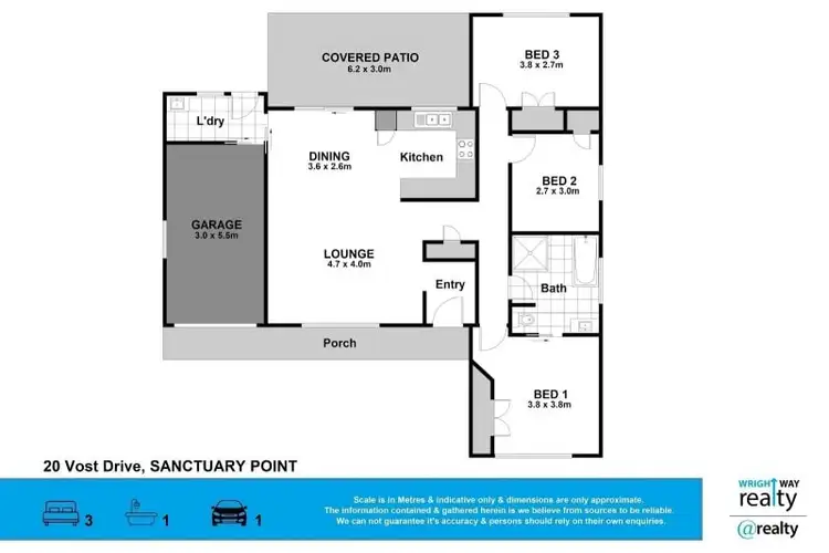 Floorplan of Homely house listing, 20 Vost Drive, Sanctuary Point NSW 2540