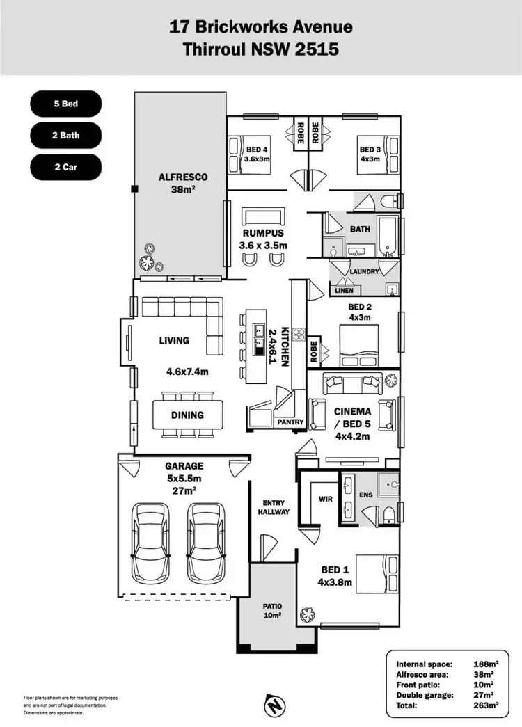 Floorplan of Homely house listing, 17 Brickworks Avenue, Thirroul NSW 2515