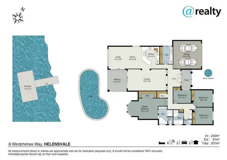 Floorplan of Homely house listing, 6 Windchimes Way, Helensvale QLD 4212