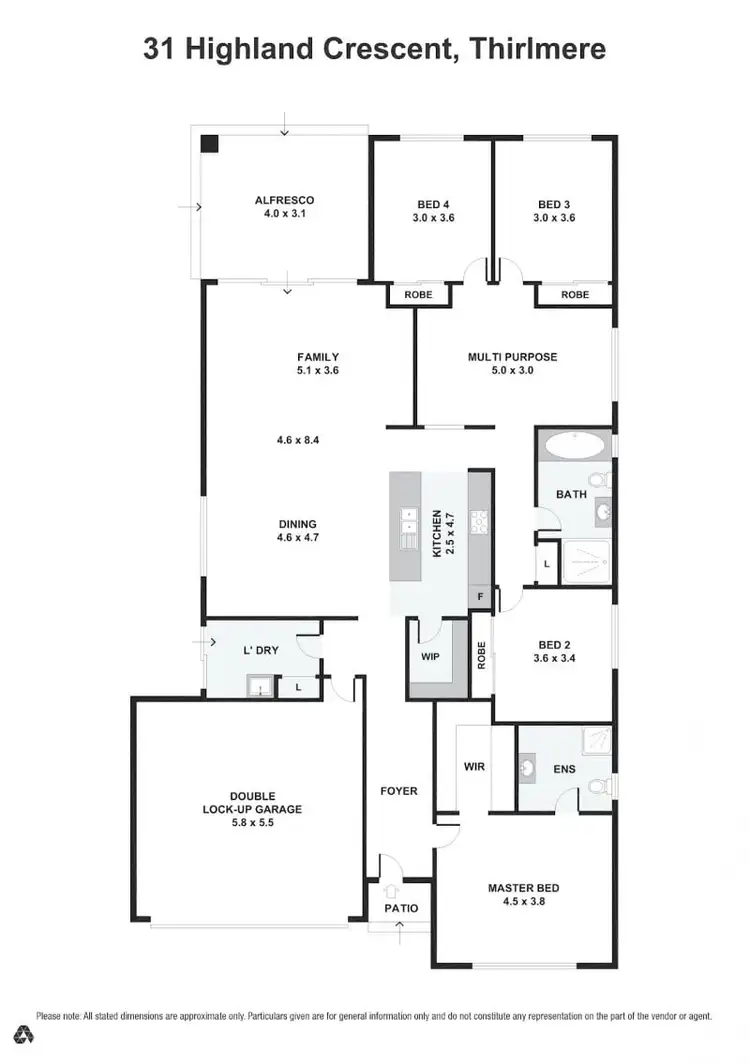 Floorplan of Homely house listing, 31 Highland Crescent, Thirlmere NSW 2572