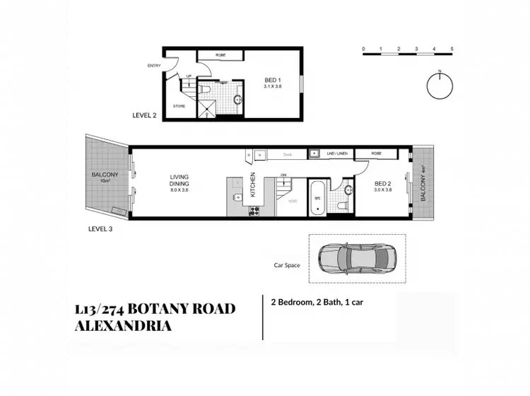 Floorplan of Homely apartment listing, 13L/274 Botany Rd, Alexandria NSW 2015