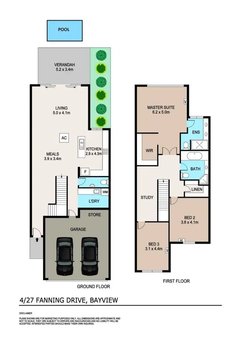 Floorplan of Homely townhouse listing, 4/27 Fanning Drive, Bayview NT 820