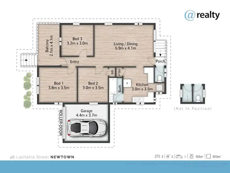 Floorplan of Homely house listing, 48 Lusitania Street, Newtown QLD 4305
