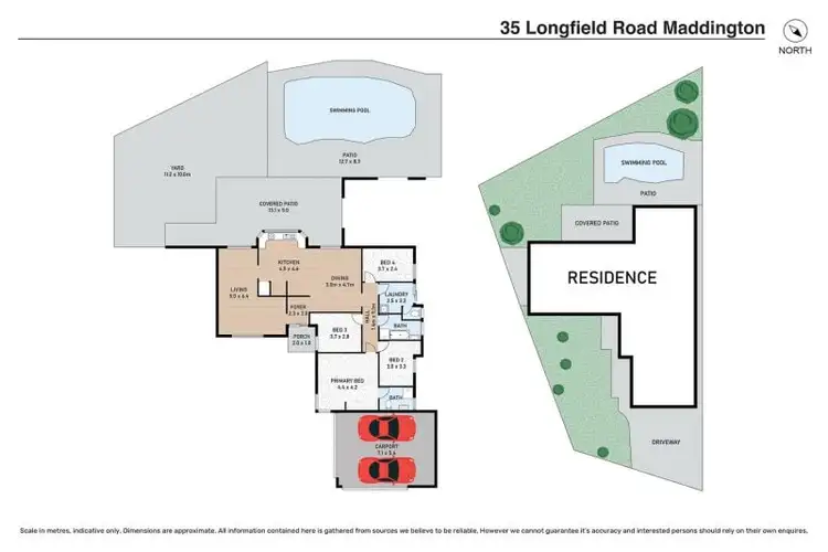 Floorplan of Homely house listing, 35 Longfield Road, Maddington WA 6109