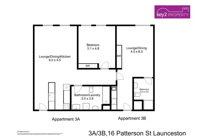 Floorplan of Homely apartment listing, 303/16 A&B Paterson Street, Launceston TAS 7250