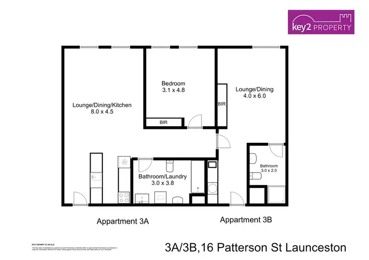 Floorplan of Homely apartment listing, 303/16 A&B Paterson Street, Launceston TAS 7250