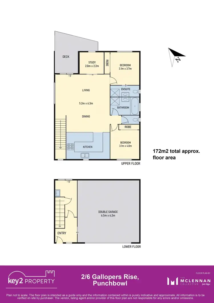Floorplan of Homely townhouse listing, 2/6 Gallopers Rise, Punchbowl TAS 7249