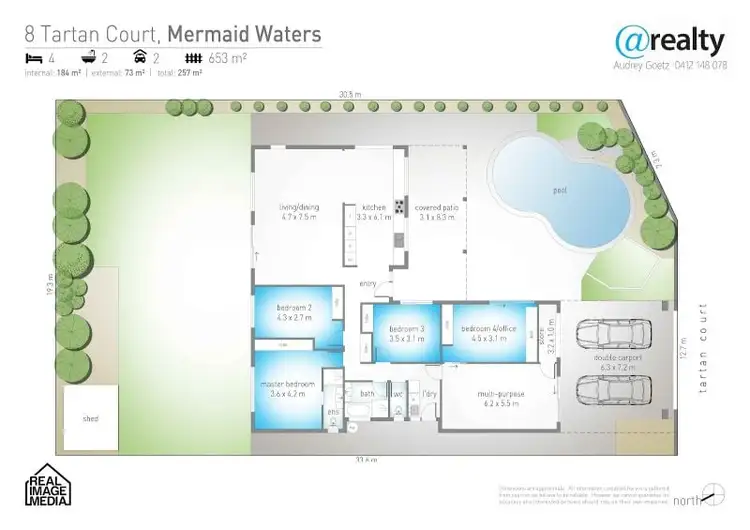 Floorplan of Homely house listing, 8 Tartan Court, Mermaid Waters QLD 4218