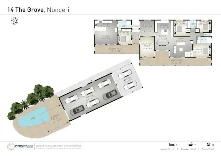 Floorplan of Homely house listing, 14 The Grove, Nunderi NSW 2484
