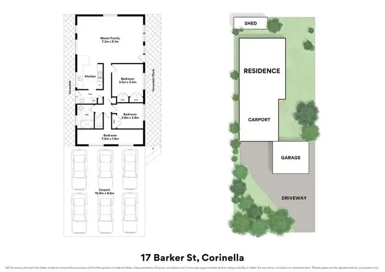 Floorplan of Homely house listing, 17 Barker Street, Corinella VIC 3984