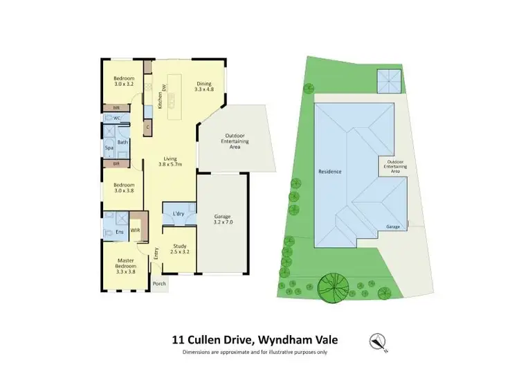 Floorplan of Homely house listing, 11 Cullen Drive, Wyndham Vale VIC 3024