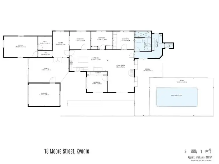 Floorplan of Homely house listing, 18 Moore Street, Kyogle NSW 2474