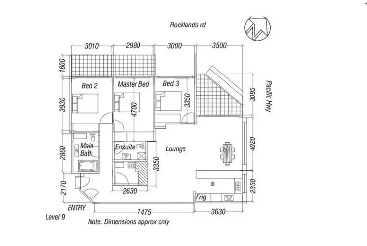 Floorplan of Homely unit listing, 66/41 ROCKLANDS, Wollstonecraft NSW 2065