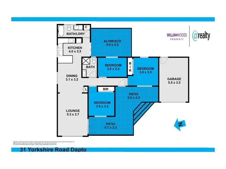 Floorplan of Homely house listing, 31 Yorkshire Road, Dapto NSW 2530