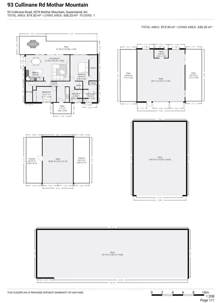 Floorplan of Homely rural property listing, 93 Cullinane Road, Mothar Mountain QLD 4570